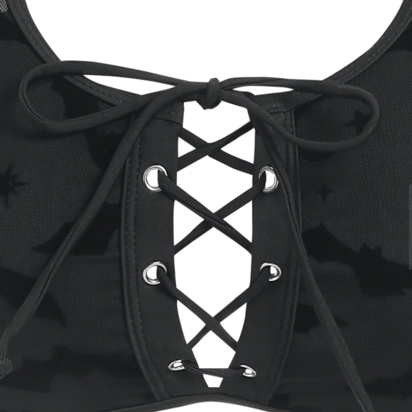 Trendy Witches Black Bats Bikini - Picture 3 of 5